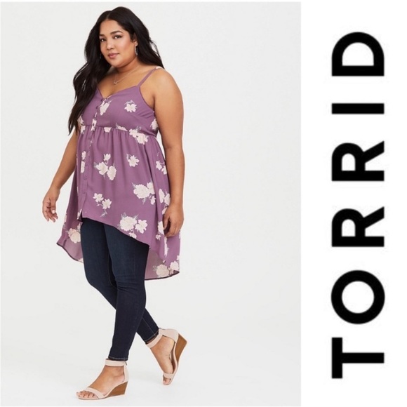 Torrid Babydoll Top - Picture 1 of 5